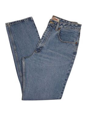 Vintage IKEDA Basic Authentic Straight-Leg Jeans Size 32 Light Wash